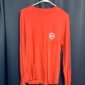 Vineyard Vines Men's Bright Red Long Sleeve Tee